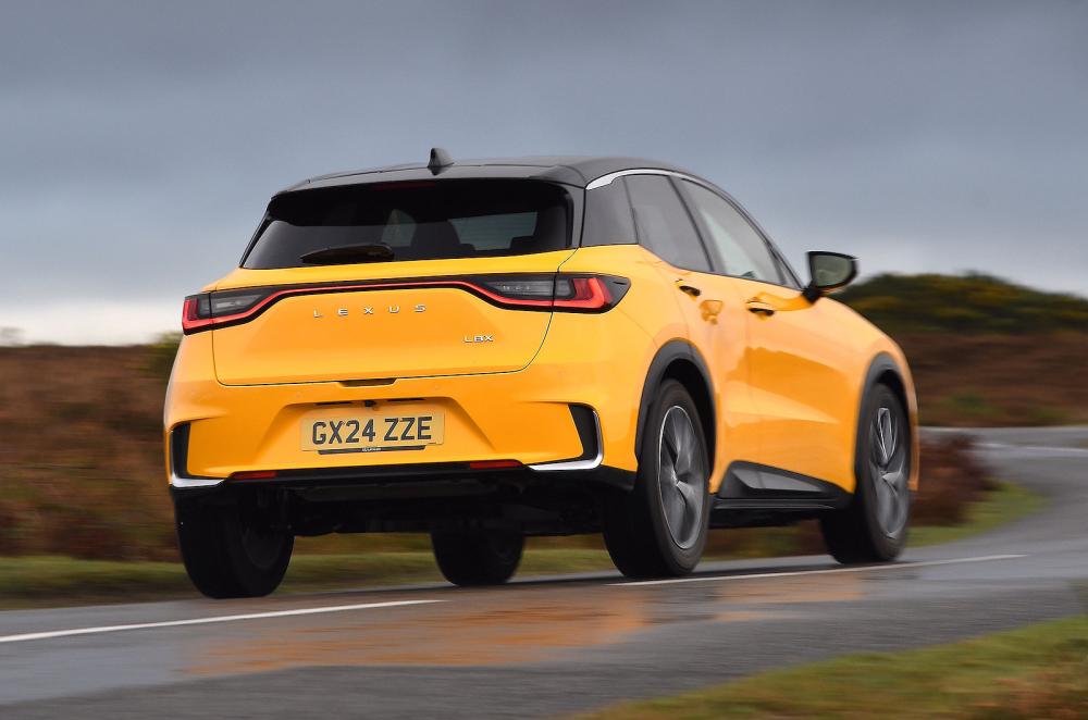 Lexus LBX rear cornering