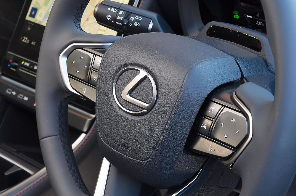 Lexus LBX interior steering wheel
