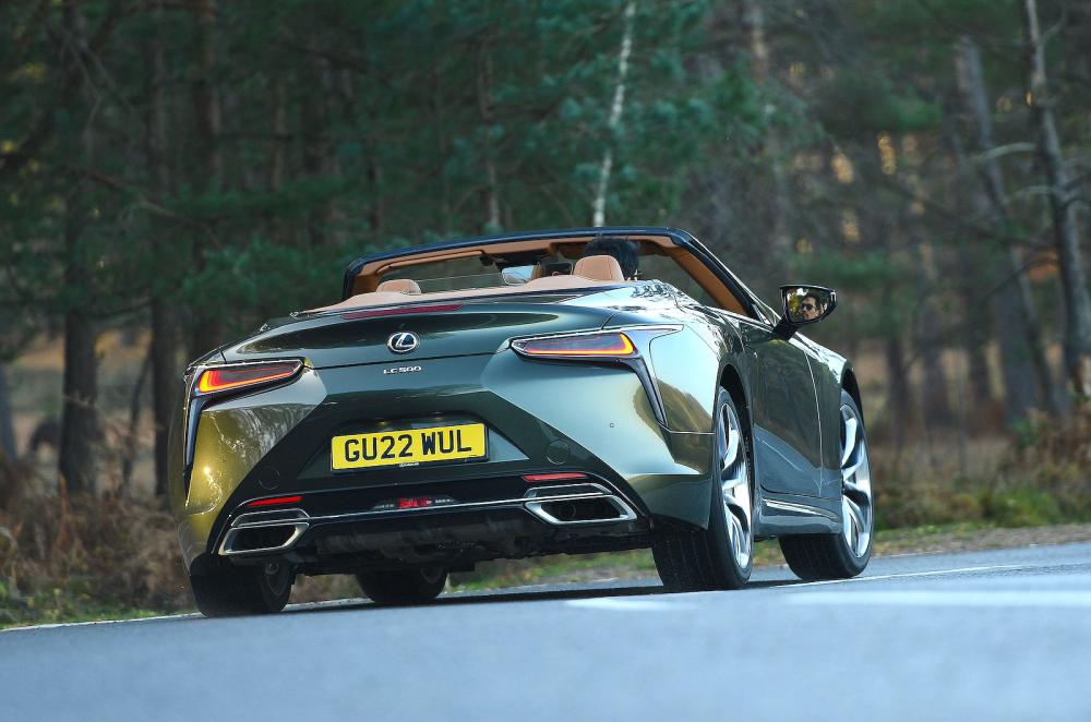 Lexus LC Convertible rear cornering