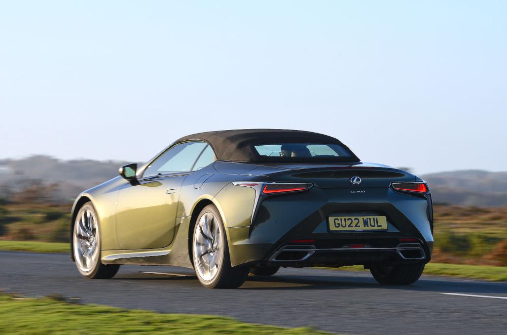Lexus LC Convertible rear left tracking