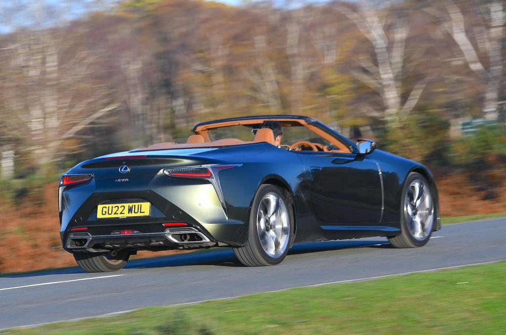 Lexus LC Convertible rear right tracking