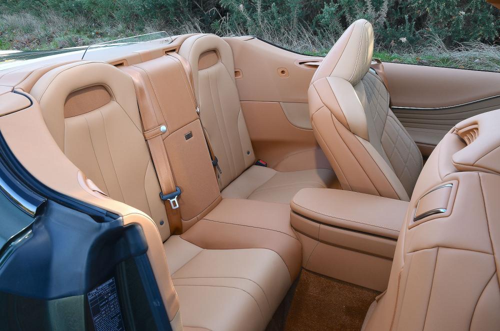 Lexus LC Convertible interior rear seats