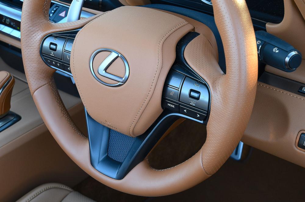 Lexus LC Convertible interior steering wheel