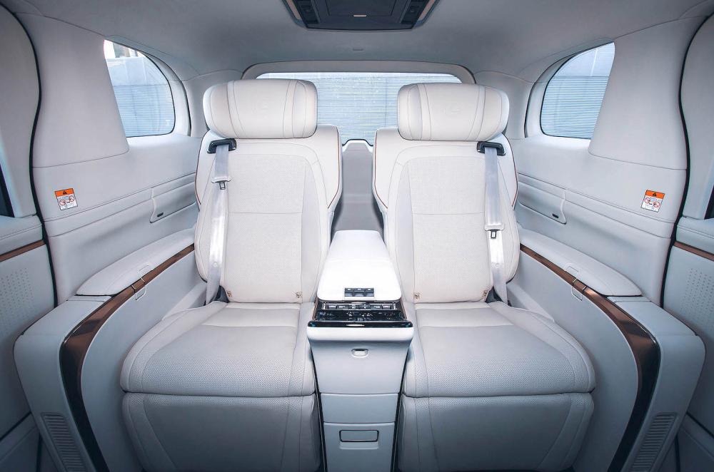 Lexus LM interior back seats