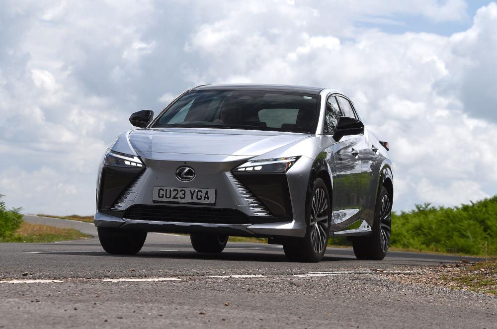 Lexus RZ front cornering