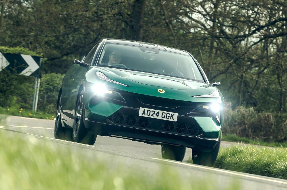 Green Lotus Eletre front cornering