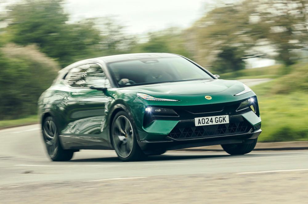 Green Lotus Eletre front cornering