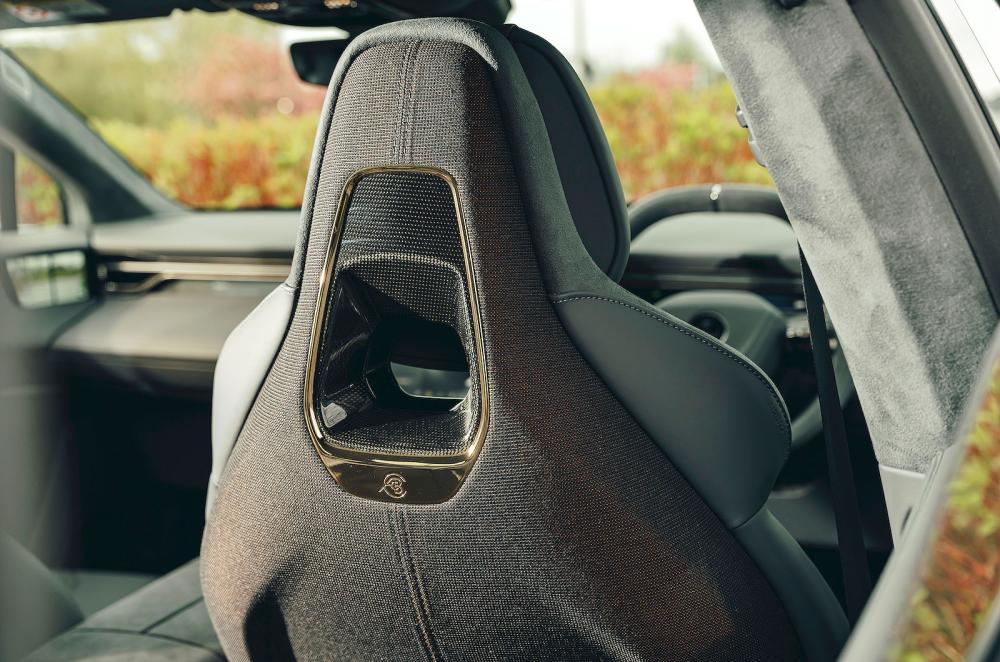 Lotus Eletre front seats detail