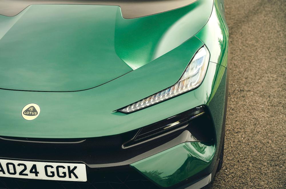 Green Lotus Eletre headlights detail