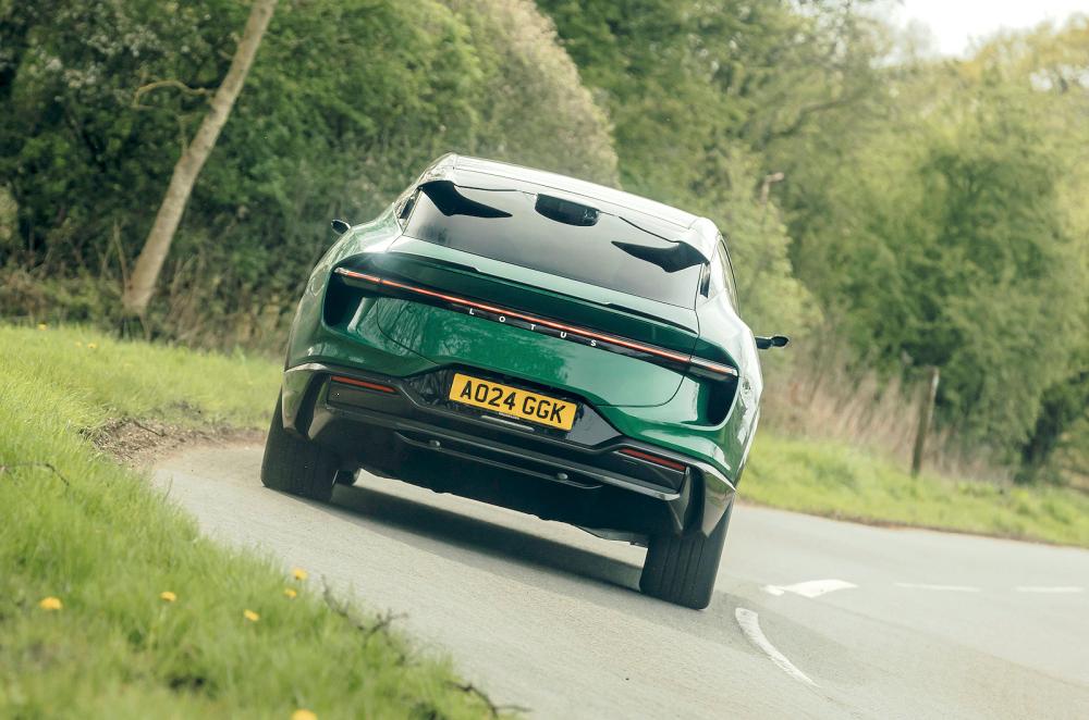 Green Lotus Eletre rear cornering