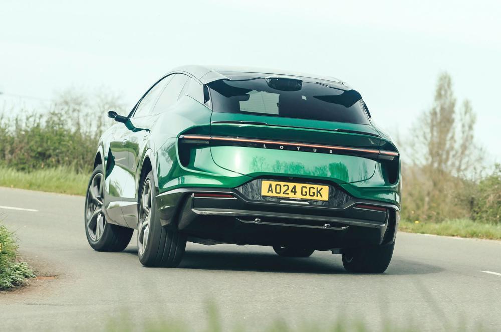 Green Lotus Eletre rear cornering