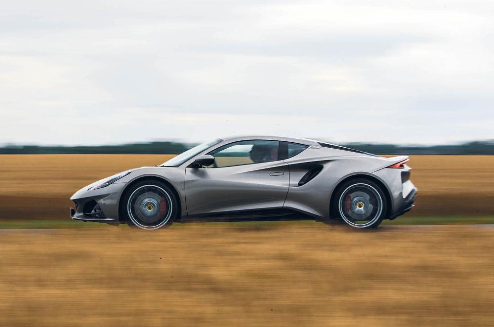 Lotus Emira left driving