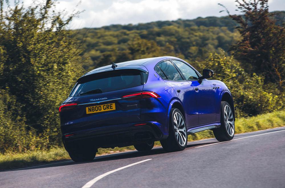Maserati Grecale Trofeo rear right driving