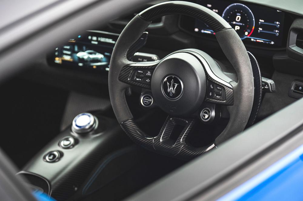 Maserati MC20 interior steering wheel