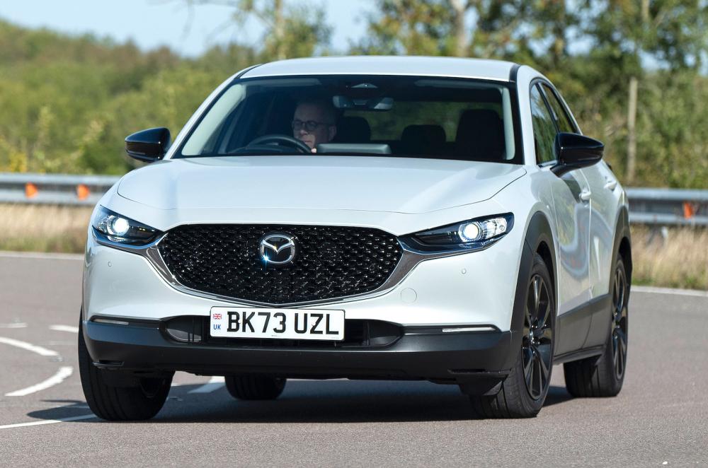 Mazda CX-30 front cornering