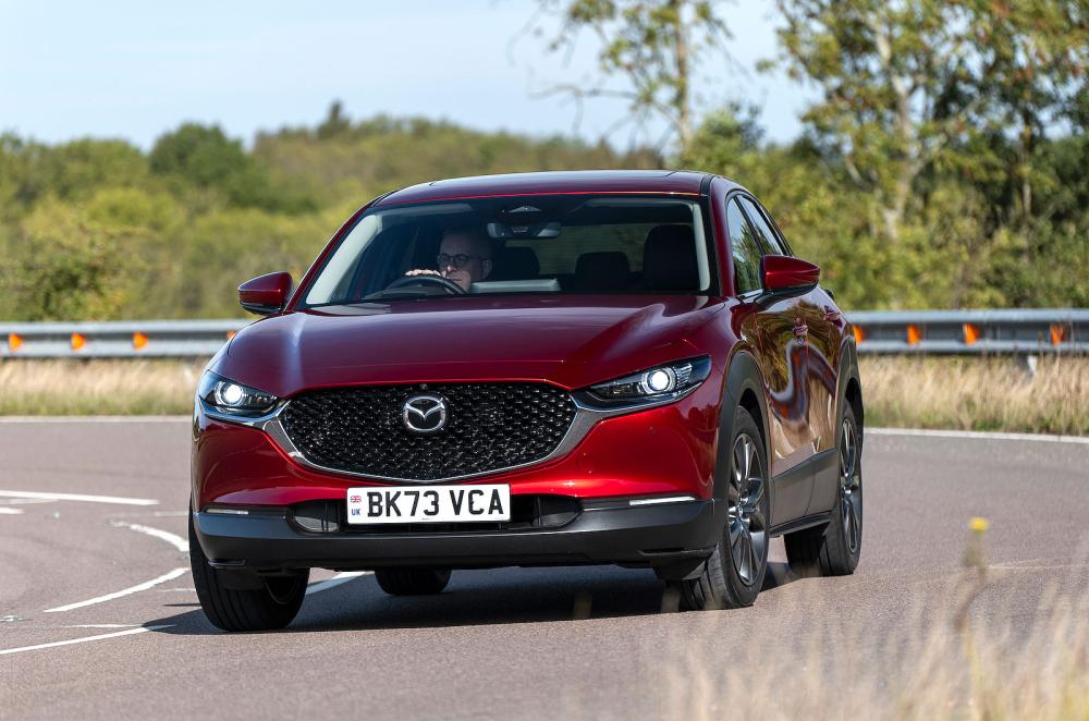 Mazda CX-30 front cornering