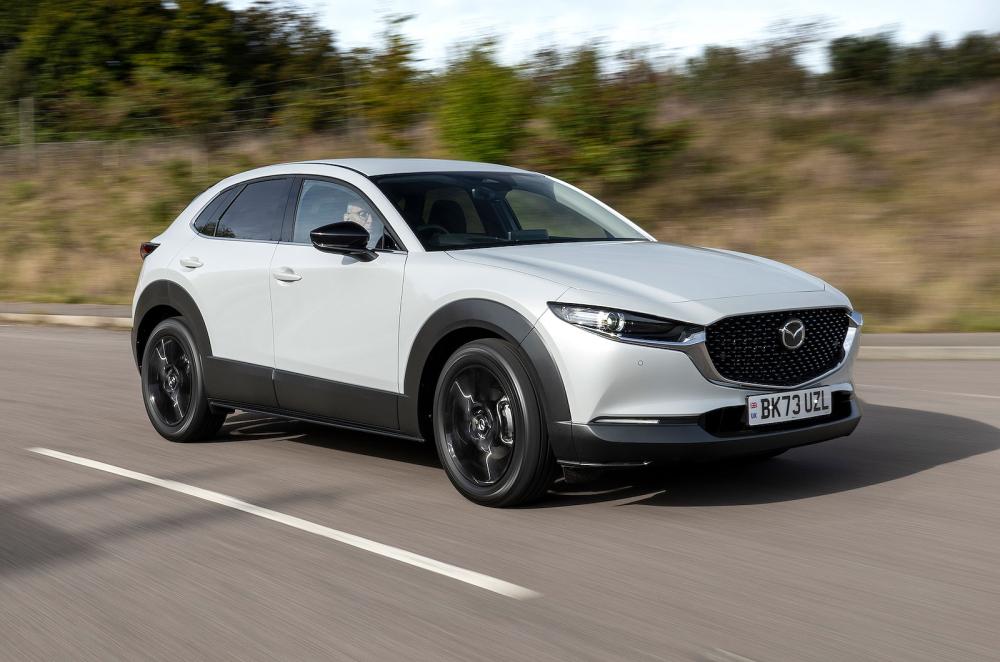 Mazda CX-30 front right driving