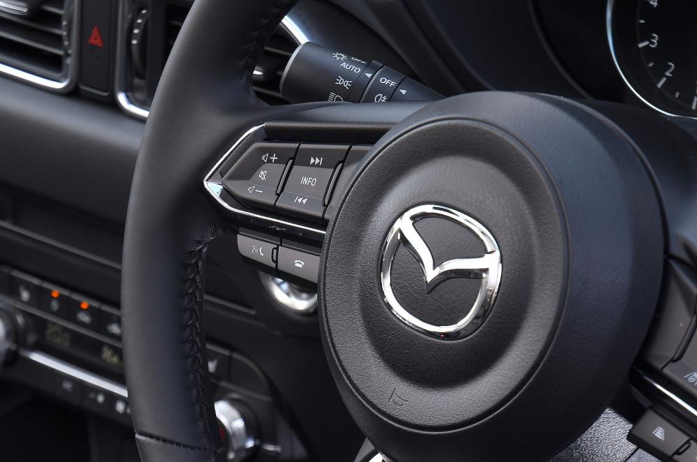 Mazda CX-5 steering wheel detail