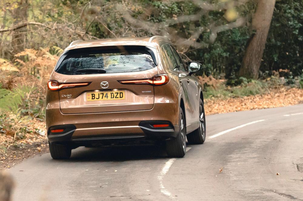 Mazda CX-80 rear cornering