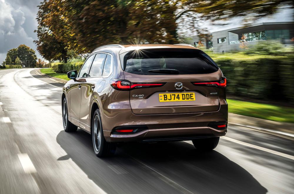 Mazda CX-80 rear left driving