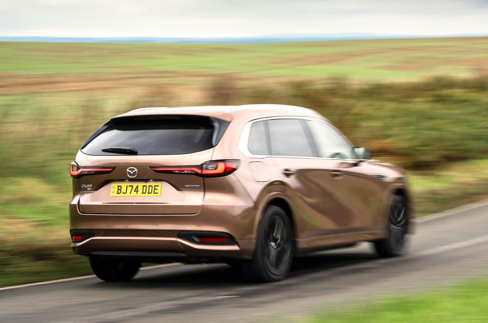 Mazda CX-80 rear right driving