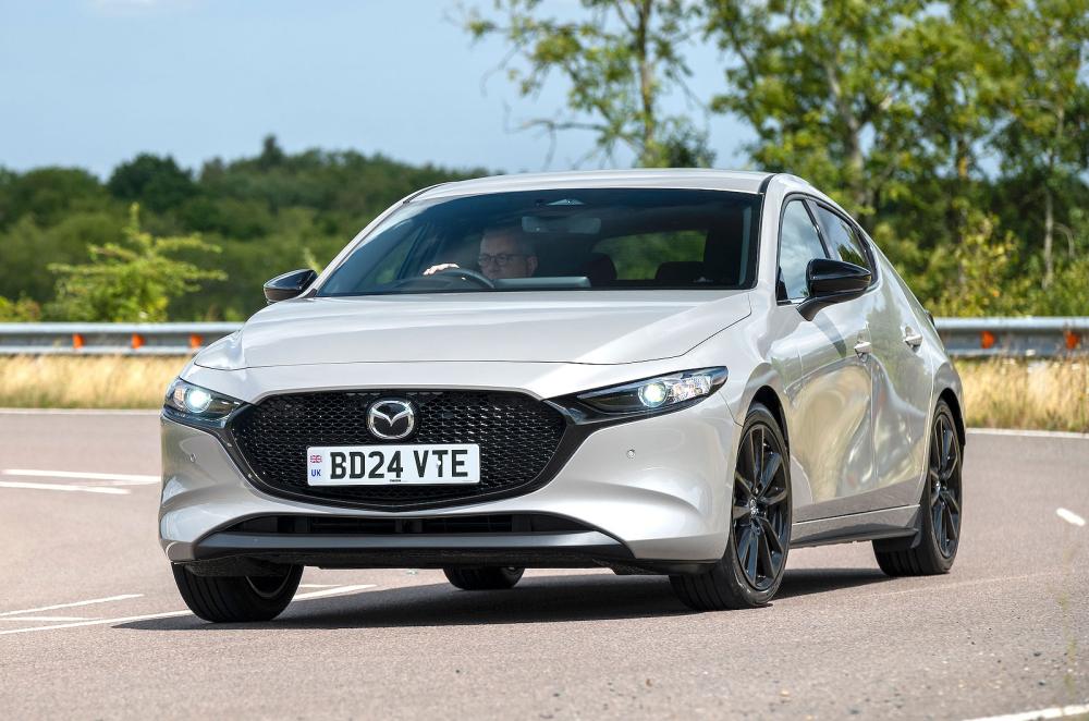 Mazda 3 front cornering