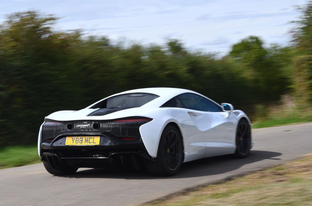 McLaren Artura rear right driving