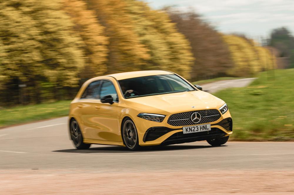 Mercedes A-Class front cornering