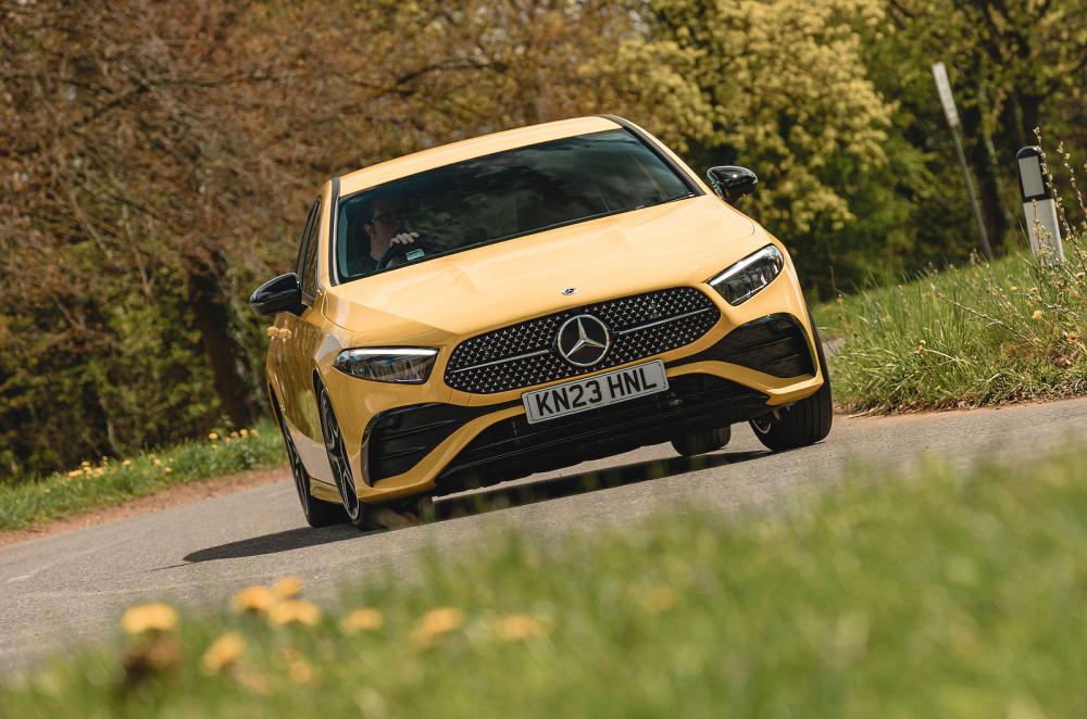 Mercedes A-Class front cornering