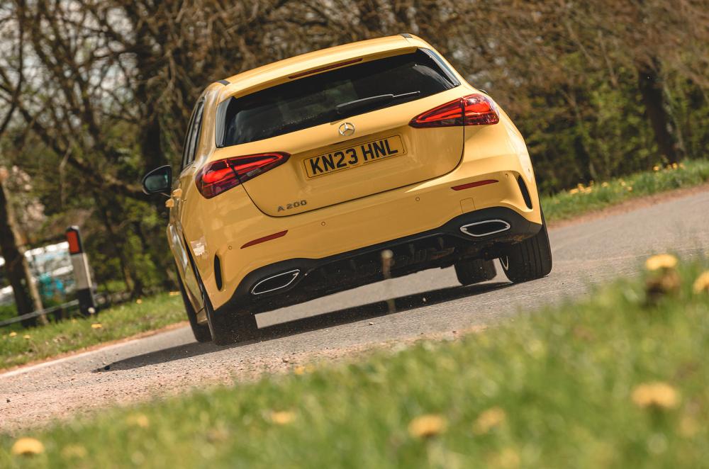 Mercedes A-Class rear cornering