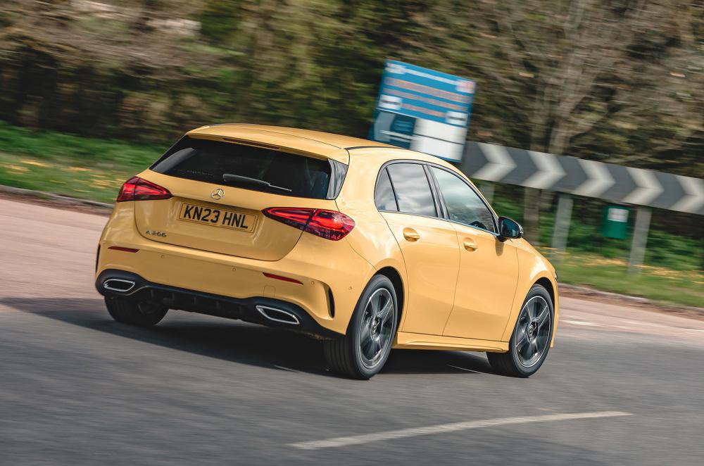 Mercedes A-Class rear cornering