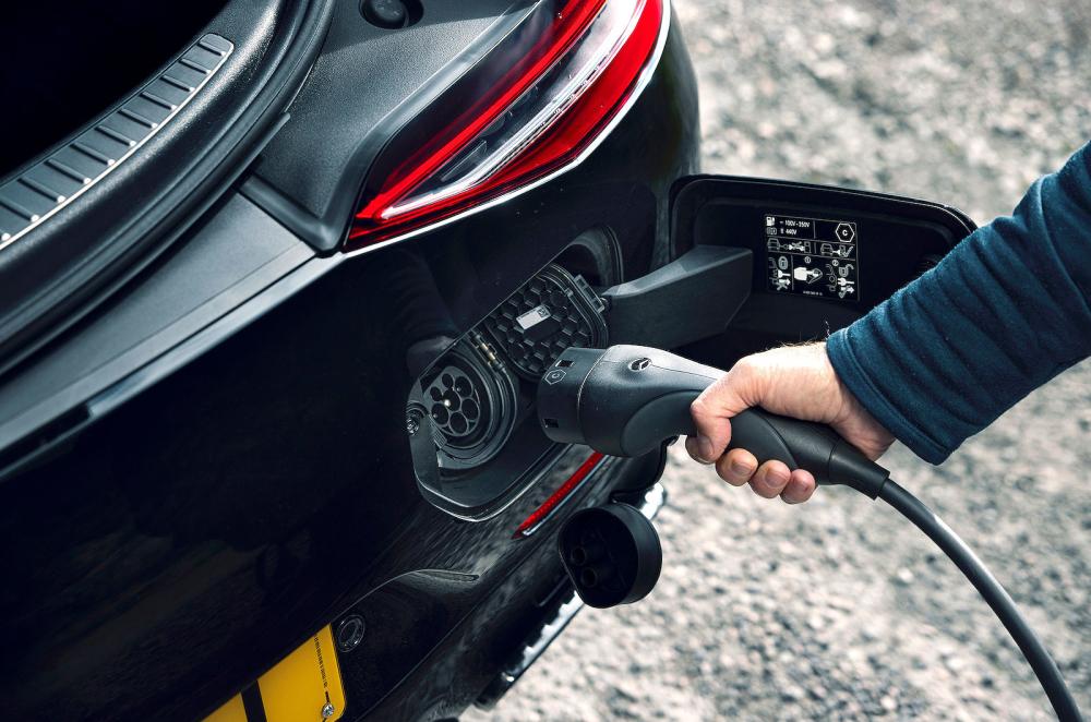 Mercedes-AMG GT 4-door Coupé PHEV charging socket