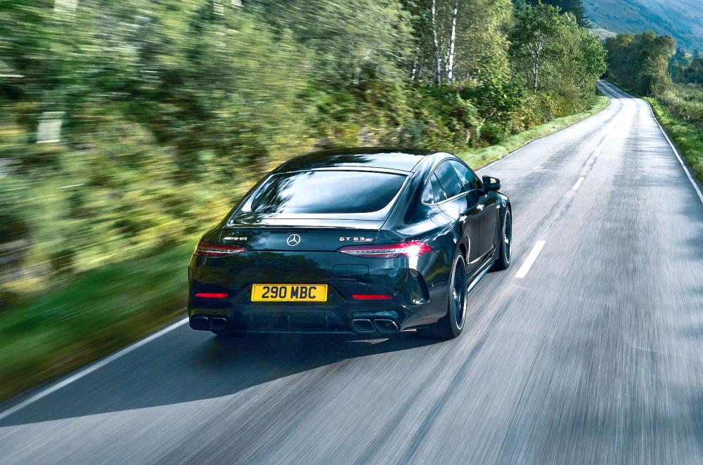 Mercedes-AMG GT 4-door Coupé rear right driving