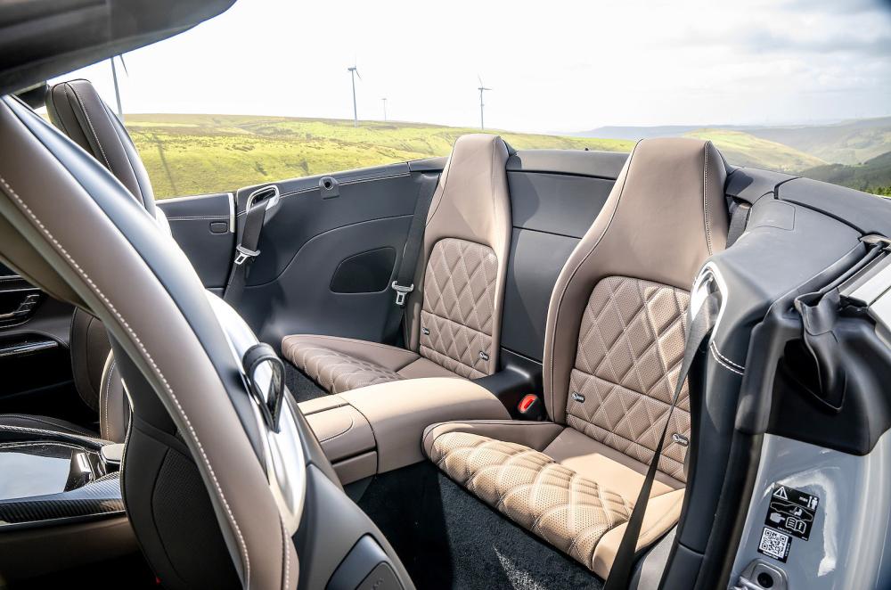 Mercedes SL back seats