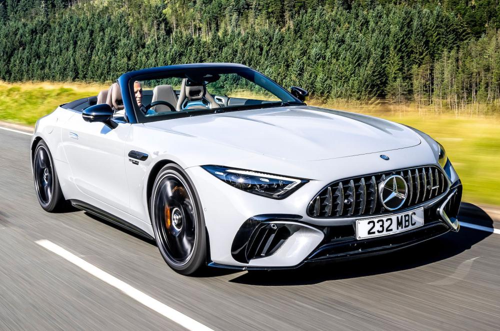 Mercedes SL front right driving