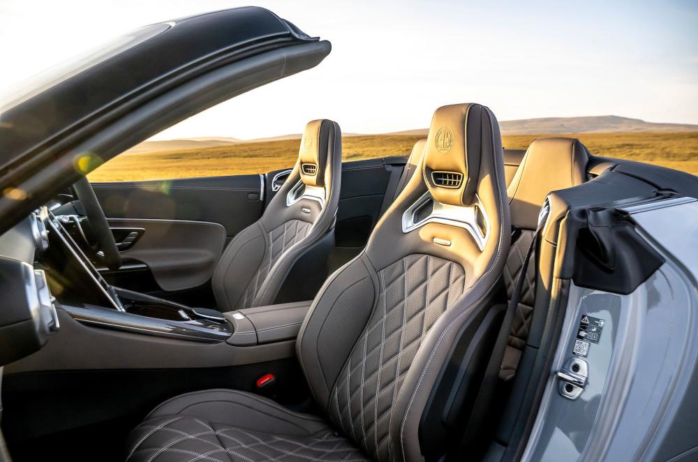 Mercedes SL front seats