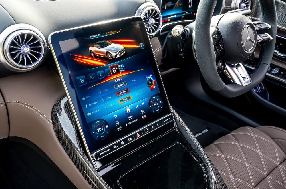 Mercedes SL infotainment touchscreen