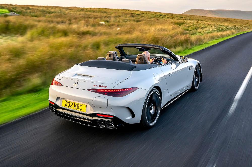Mercedes SL rear right driving