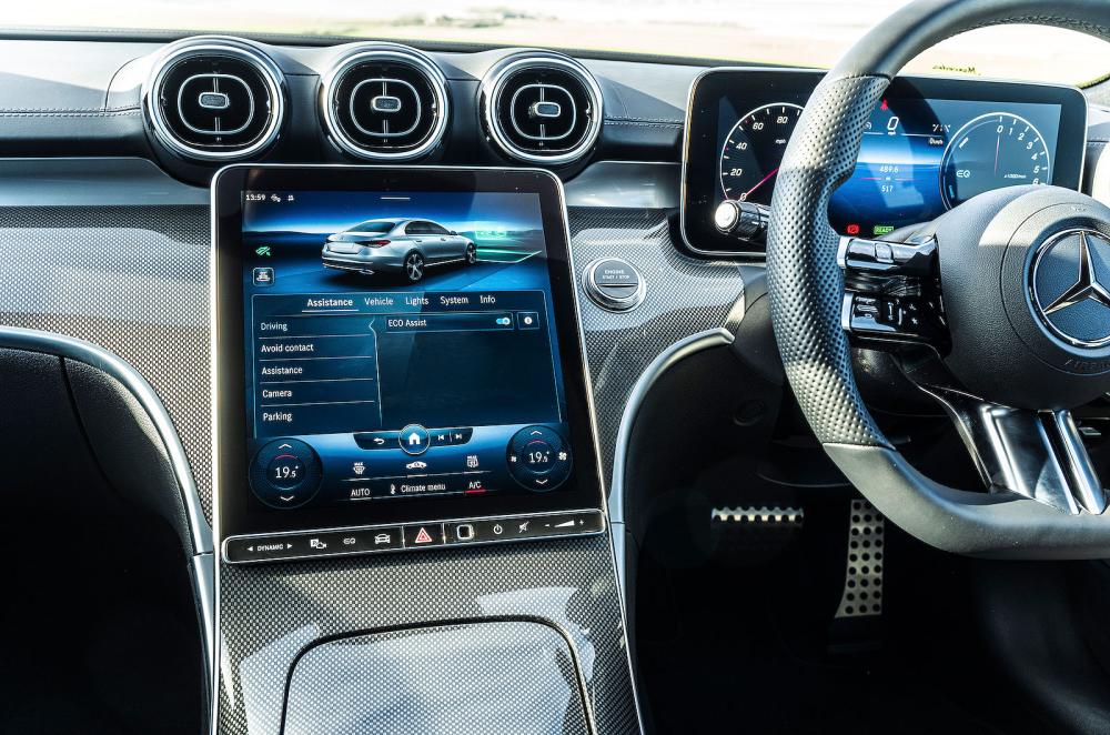 Mercedes C-Class infotainment touchscreen