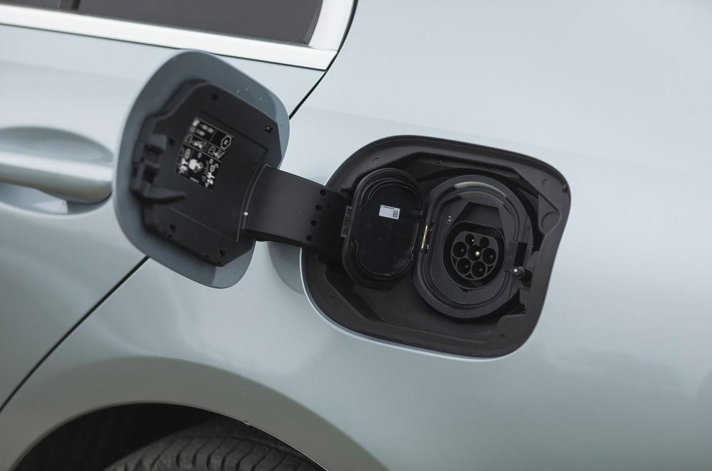 Mercedes C-Class PHEV charging socket