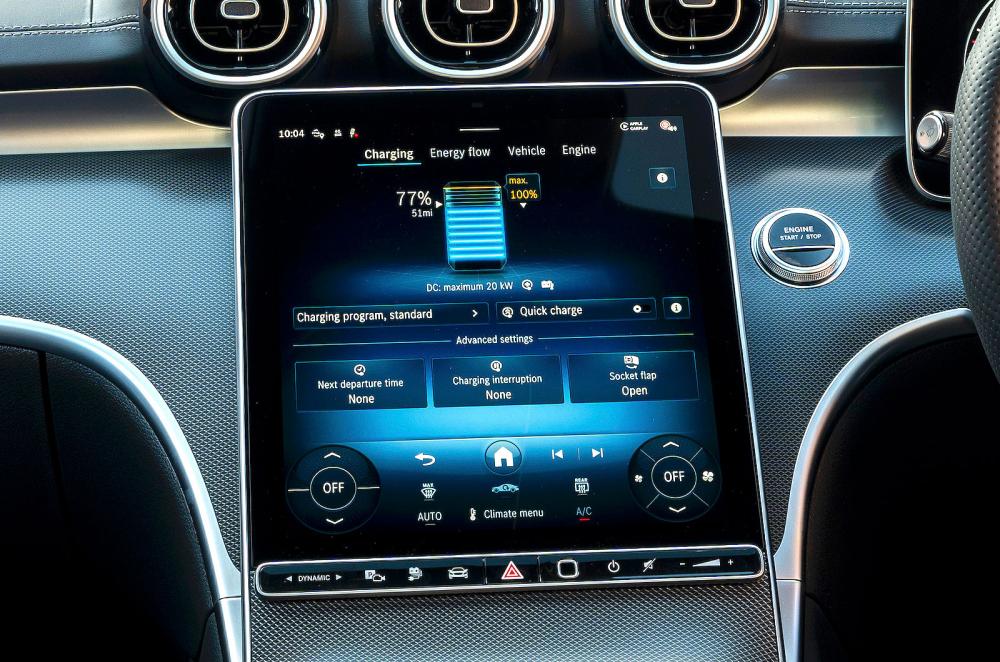 Mercedes C-Class Estate infotainment touchscreen