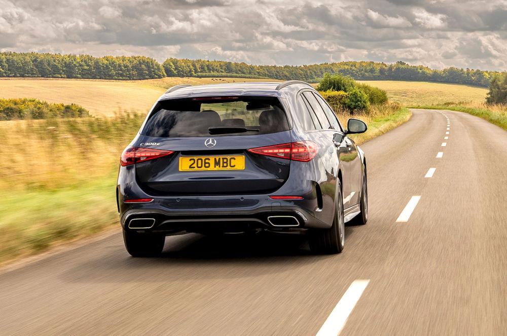Mercedes C-Class Estate rear right driving