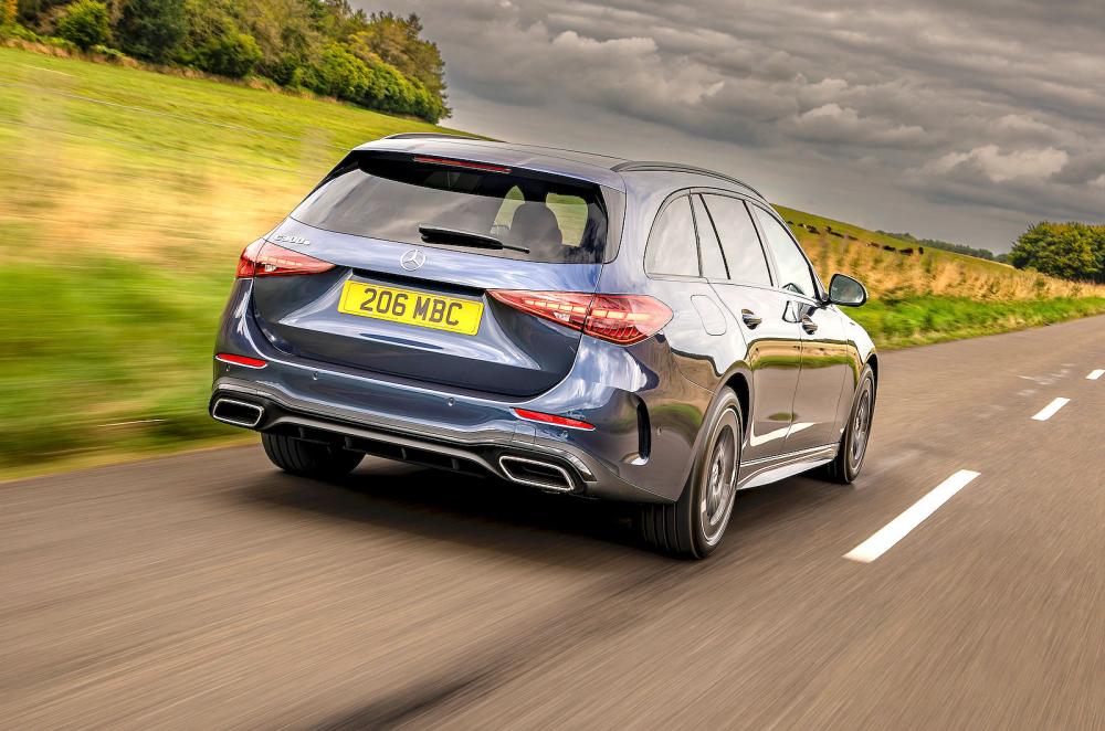 Mercedes C-Class Estate rear right driving