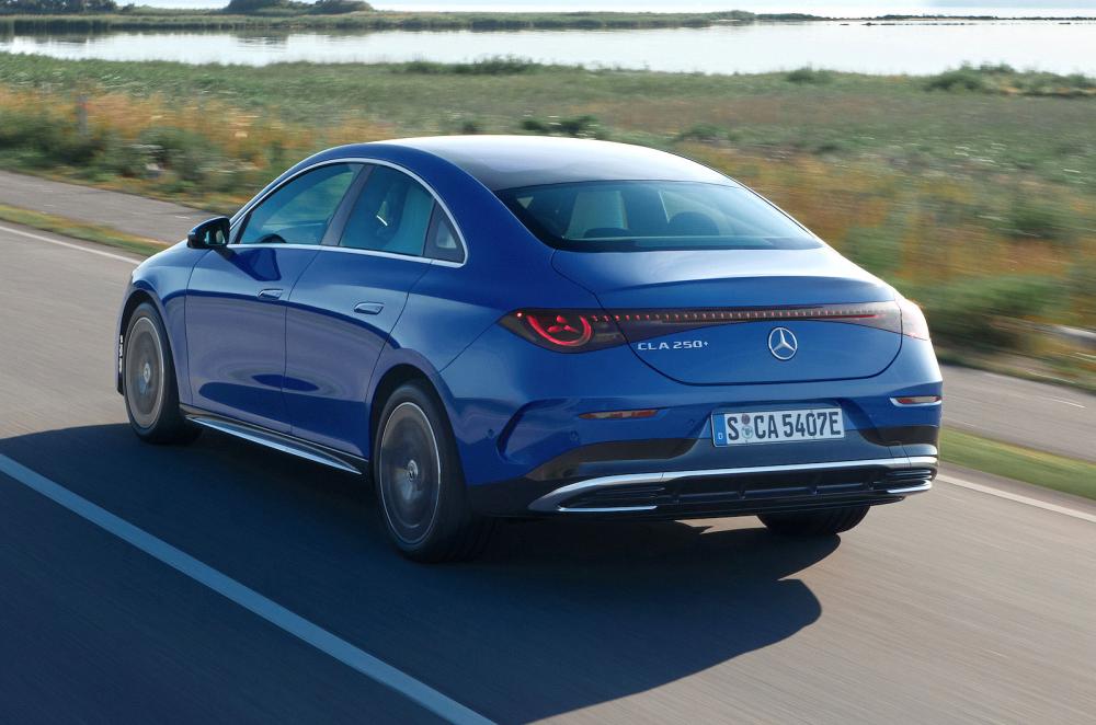 Mercedes CLA rear left driving