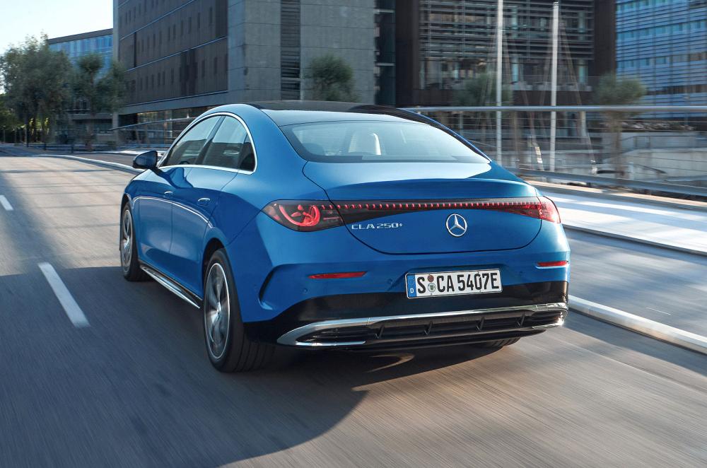 Mercedes CLA rear left driving