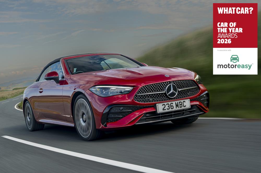 Mercedes CLE Cabriolet driving