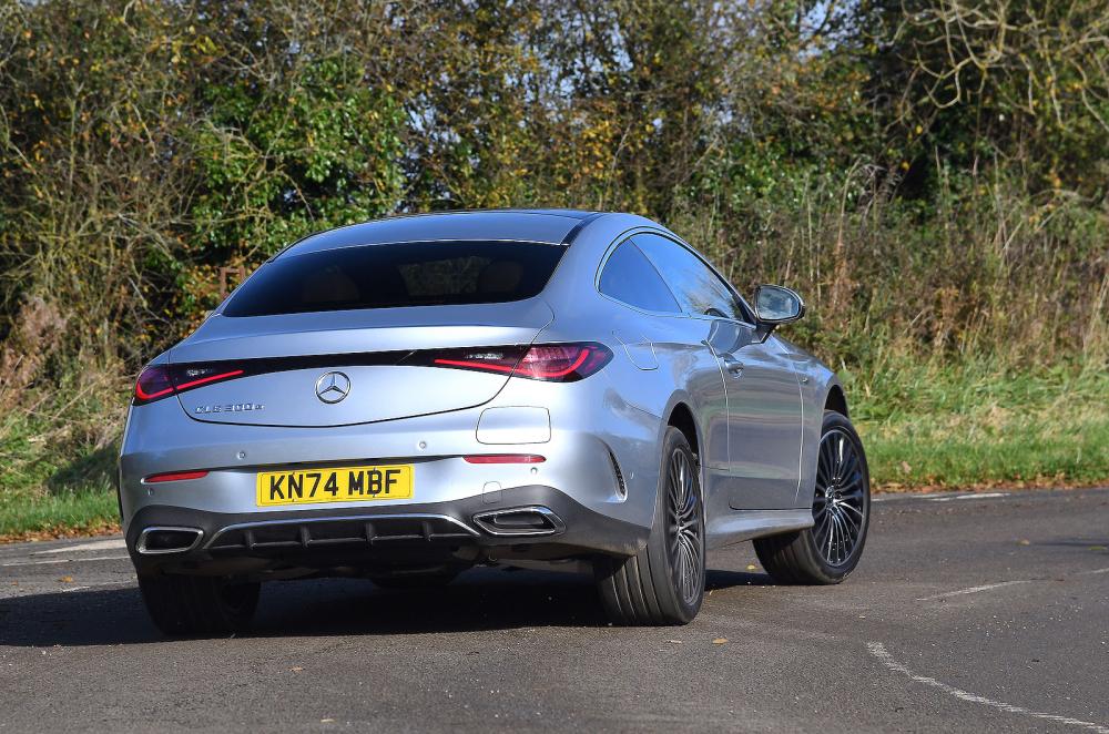 Mercedes CLE rear cornering