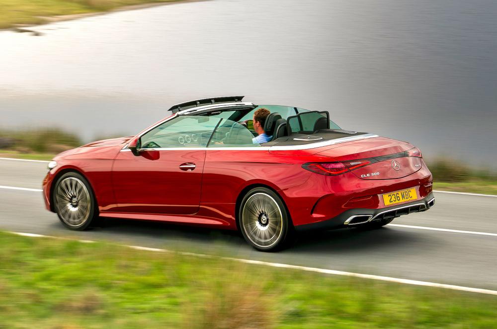 Mercedes CLE Cabriolet rear left driving