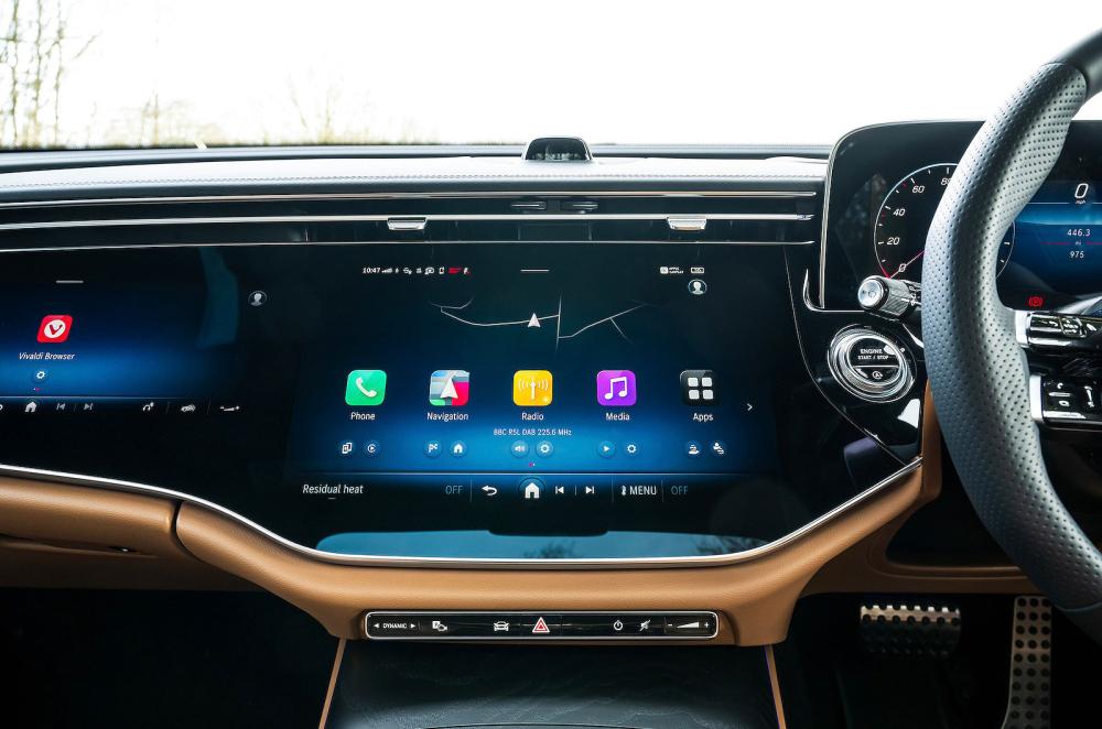 Mercedes E-Class Estate infotainment touchscreen