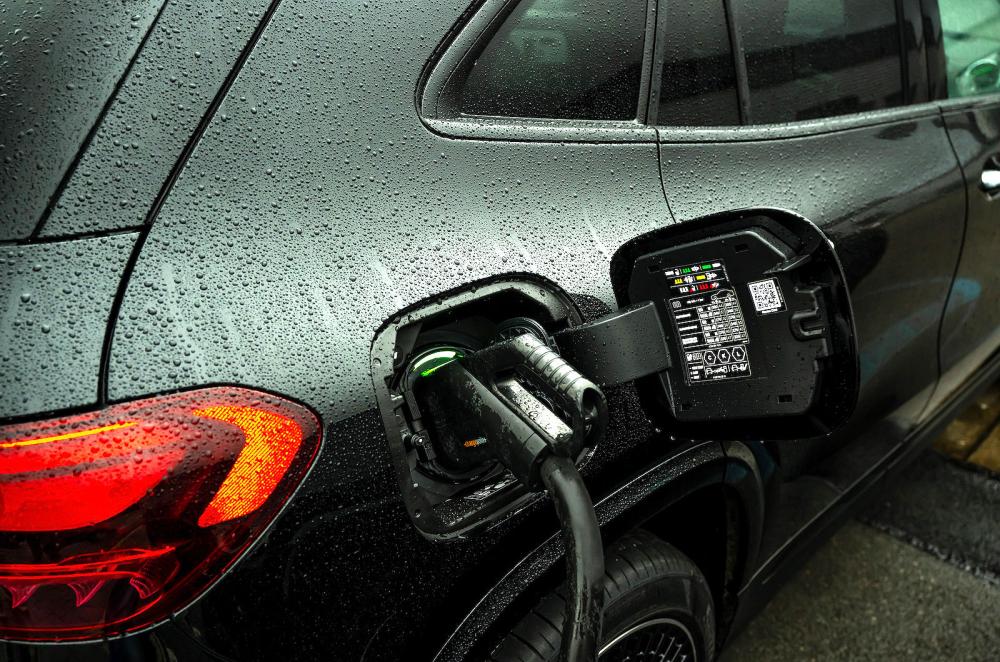 Mercedes EQA PHEV charging socket